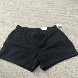 Old navy black Linen Blend Pull On M NWTs